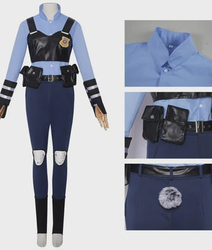 Judy Hopps Politie Uniform Kostuum - Zootopia Cosplay voor Kinderen & Volwassenen