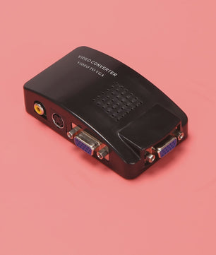 AV naar VGA Converter met RCA & S-Video ingang - Beeldconversie Switch Box