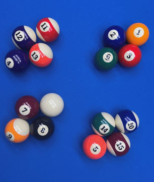 Professionele Billiart Ballen Set - 16 Stuks, 57mm Standaard Maat voor Pooltafel Spelletjes