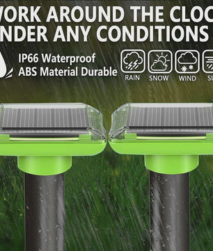 Zonne-energie Ongedierteverjager: Ultrasonisch & Vibratie voor Tuin, Boerderij & Boomgaard
