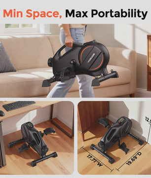 Yosuda UB2 Onder-Desk Hometrainer - Compact, Stil & Draagbaar met 16 Weerstandsniveaus