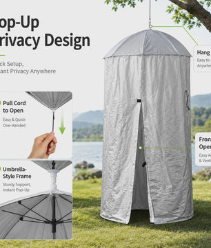 Draagbare Privacy Shelter Tent - Pop-Up Omkleed- en Douchetent voor Camping & Outdoor (77/90cm)