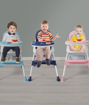 Kinder Kinderstoel Vanaf Geboorte met Tafel en In Hoogte Verstelbaar - Veilig en Comfortabel Eten