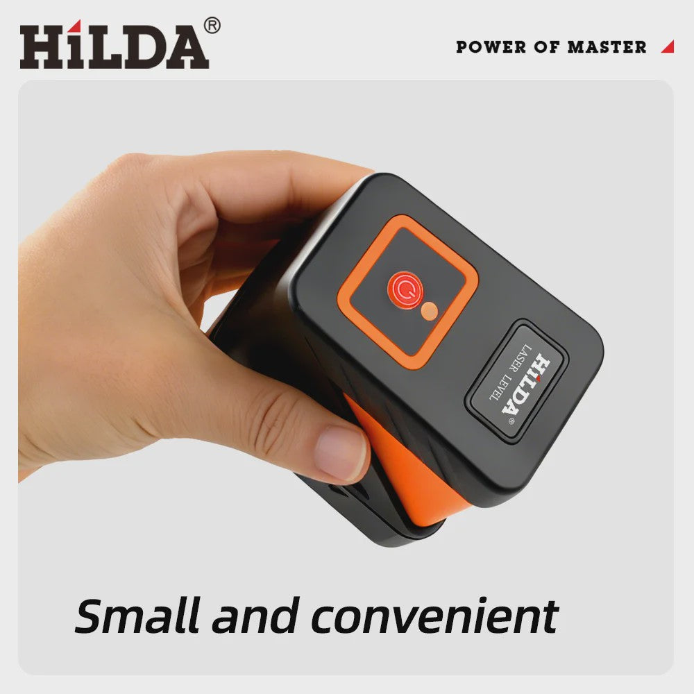 HILDA Mini Groen Laserwaterpas - 2 Lijnen Zelfnivellerend voor Precisie Klussen