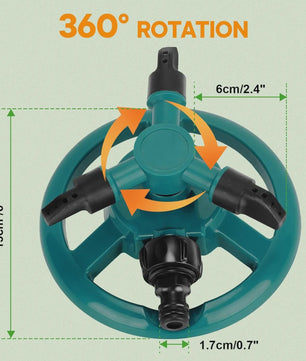 Automatische 360° Grasparkler: Efficiënte Tuinirrigatie