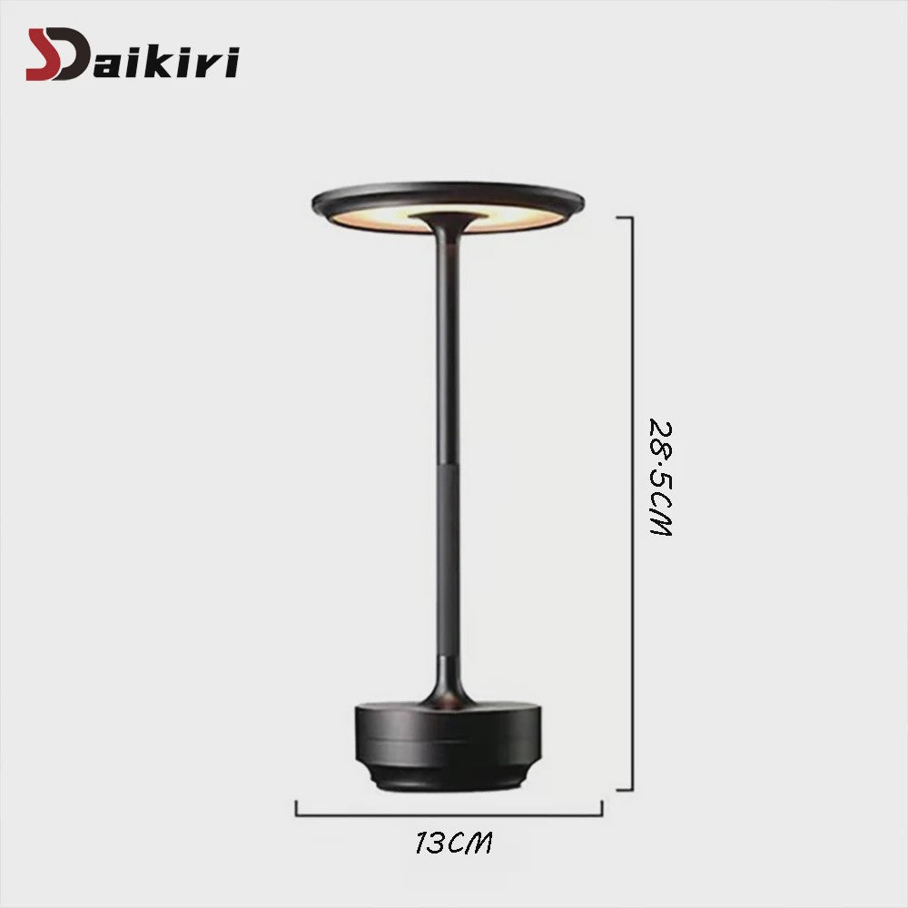 Draadloze Sfeerverlichting Tafellamp - Aluminium LED, Dimbaar & Oplaadbaar