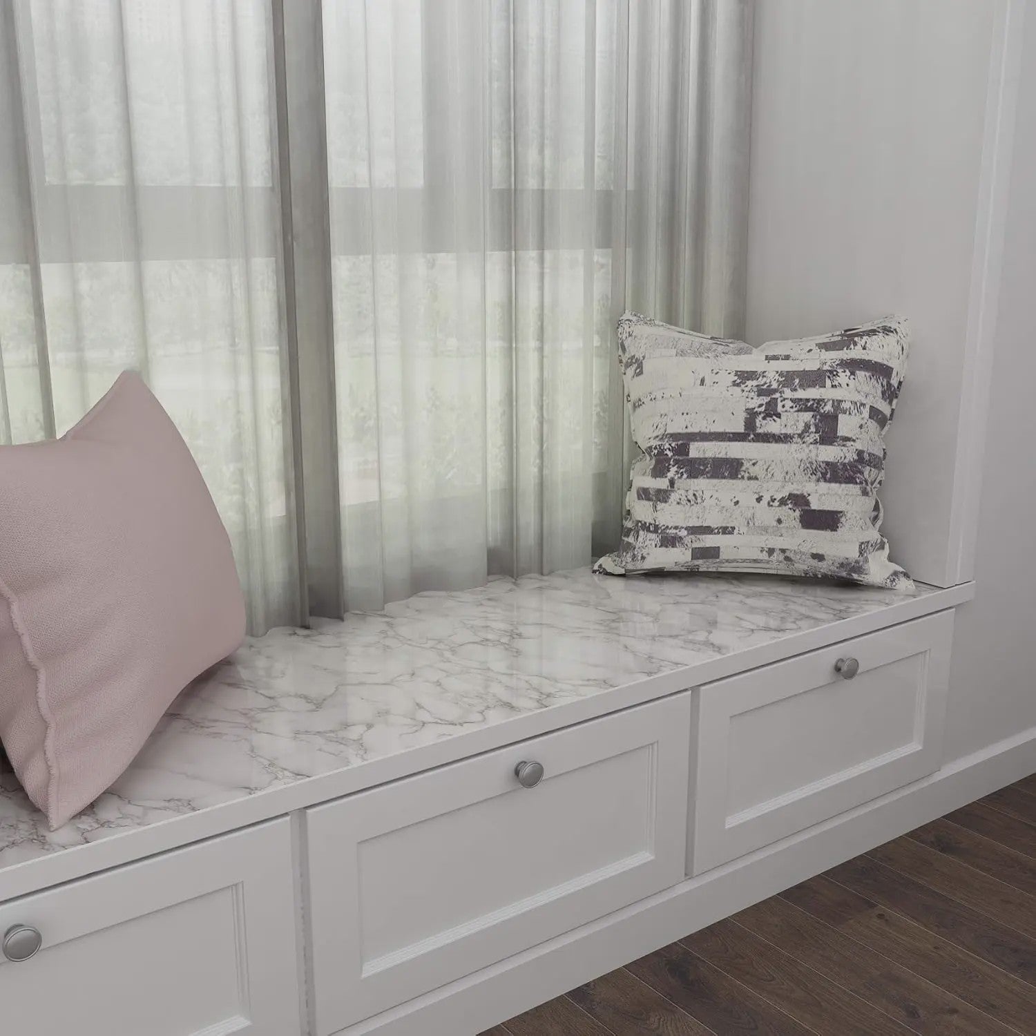 Waterdicht Marmer Vinyl Behang - Zelfklevend & Afwasbaar - 55cm Breed