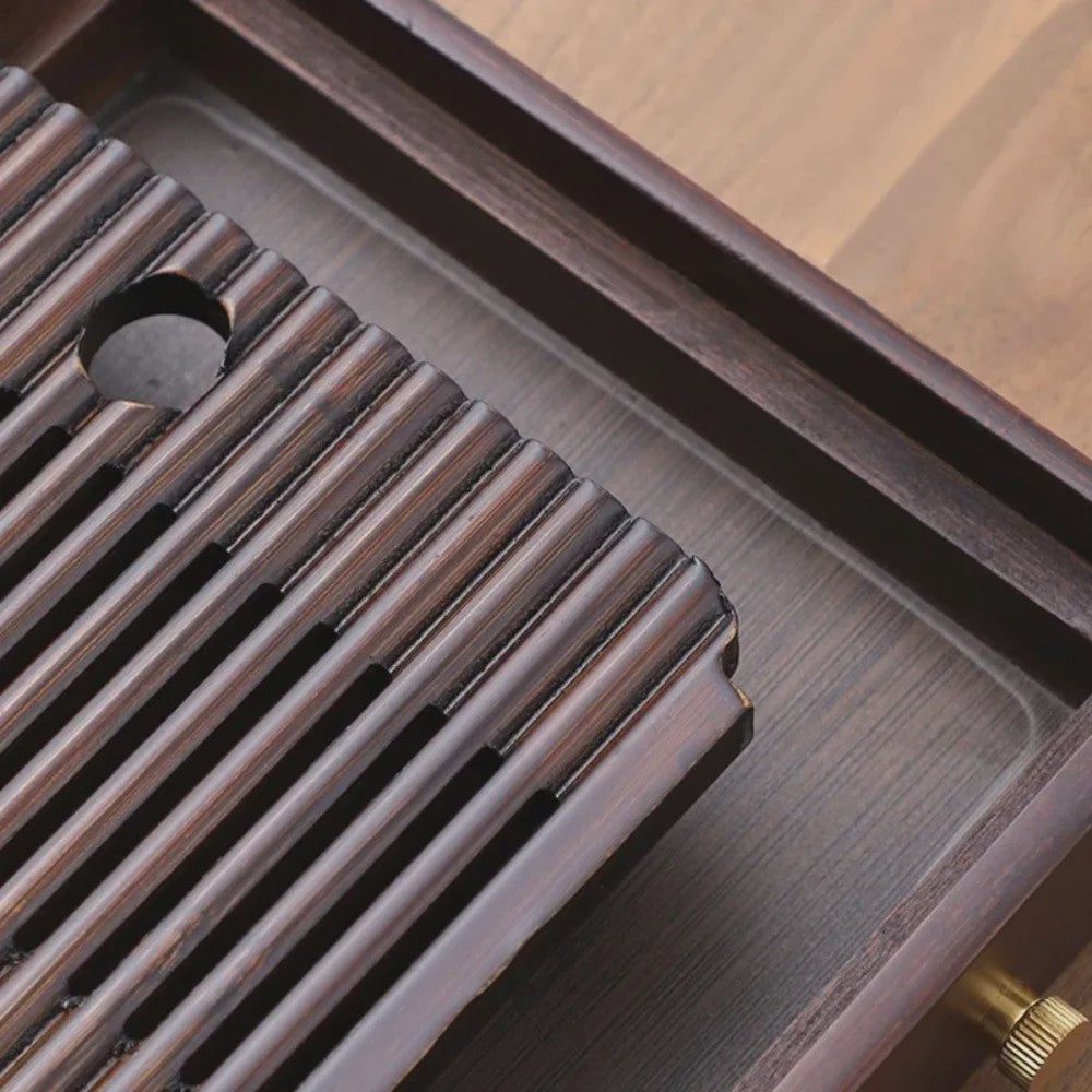 Bamboe Theeschaal voor Chinese Kung Fu Thee Ceremonie - Wateropslag & Drainage