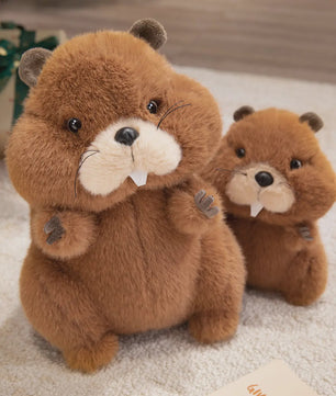 Pluche Bever Knuffel - Zachte Pluche Bever Speelgoed voor Kinderen - Diverse Maten