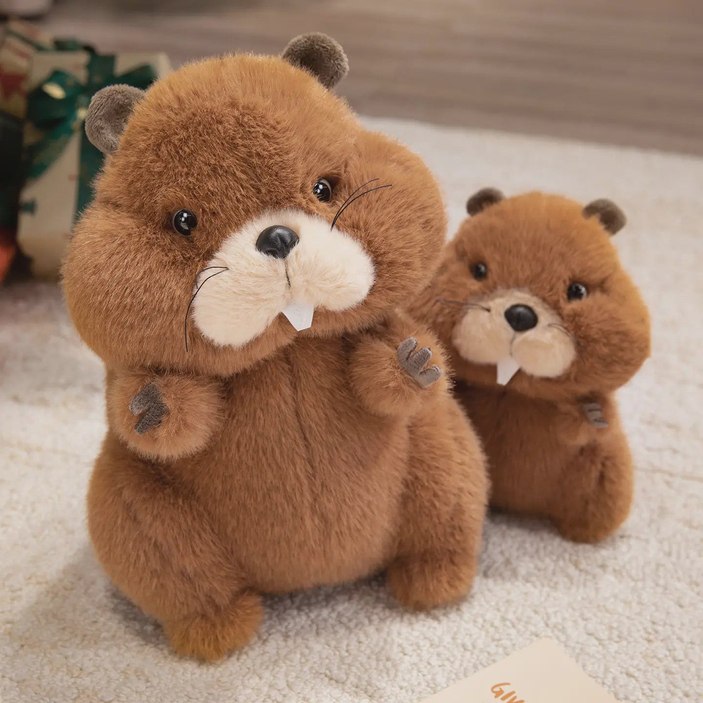 Pluche Bever Knuffel - Zachte Pluche Bever Speelgoed voor Kinderen - Diverse Maten