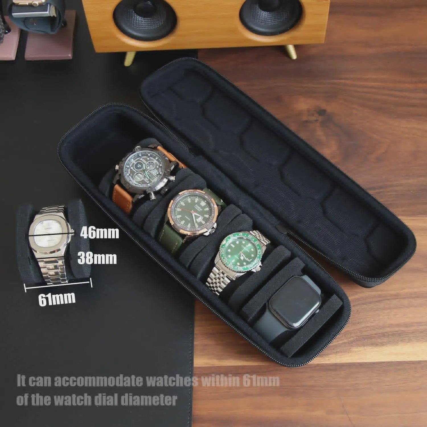 Draagbare Horlogedoos Organizer voor Heren & Dames - Reiscase & Opberghouder