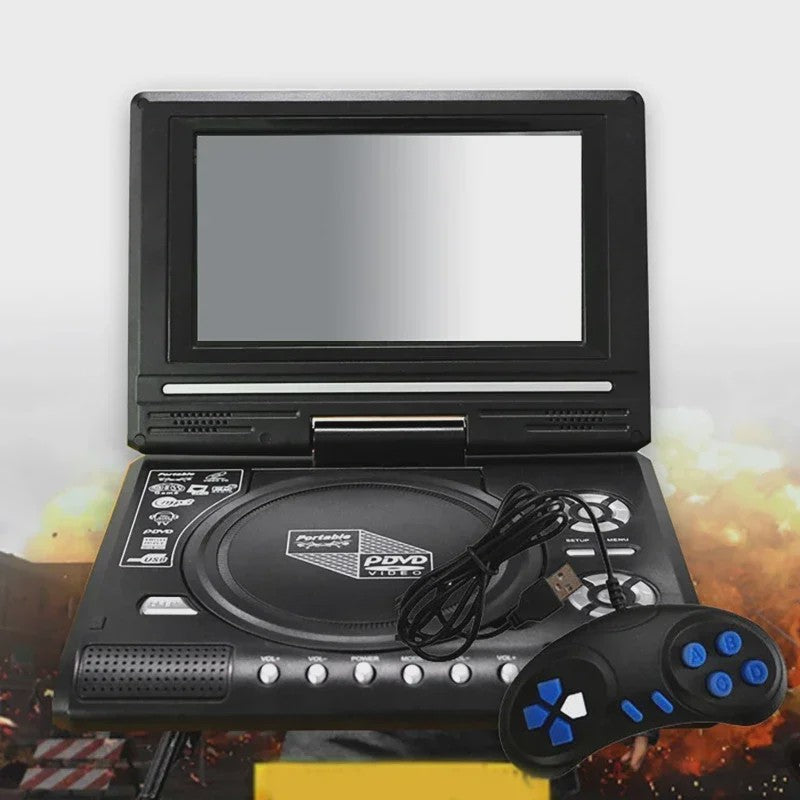 Draagbare Mini DVD Speler 7.8 Inch met Draaibaar Scherm en Afstandsbediening