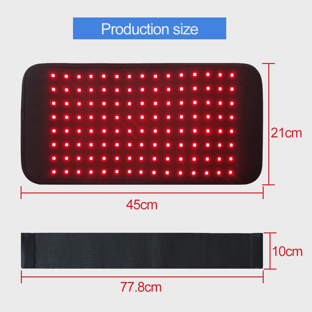 3-in-1 LED Infrarood Therapie Body Pad - Draagbare Wrap voor Rug, Schouder, Taille - 660/850 NM