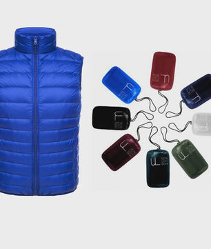 Luxe Heren Lichtgewicht Donsjack Zonder Mouwen - Warm & Waterdicht