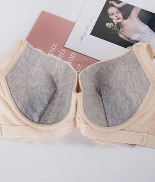 Plus Size Kant BH met Push-Up Effect - Comfortabele Bralette voor Dames (80-105 C/D Cup)