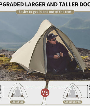 Naturehike Cloud Up Pro Tent 2 Persoons - Ultralicht, Waterdicht & Compact