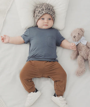 Zomer T-shirt Bamboe Vezel voor Baby Jongens & Meisjes - Kortmouw, Ronde Hals
