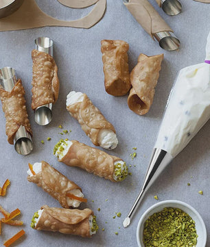 Roestvrijstalen Bakvormen Set: Croissant & Cone Molds voor Thuisgebruik