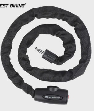 WEST BIKING Fiets Ketting Anti-diefstal Sluiting - Stevig Staal & Duurzaam
