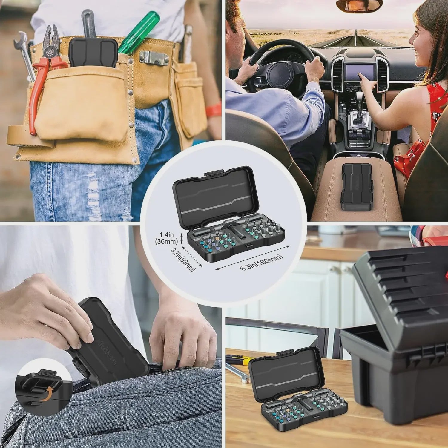 24-in-1 Multifunctionele Ratel Schroevendraaierset met Magnetische S2 Bits - Ideaal voor Doe-het-zelf en Huishoudelijke Reparaties