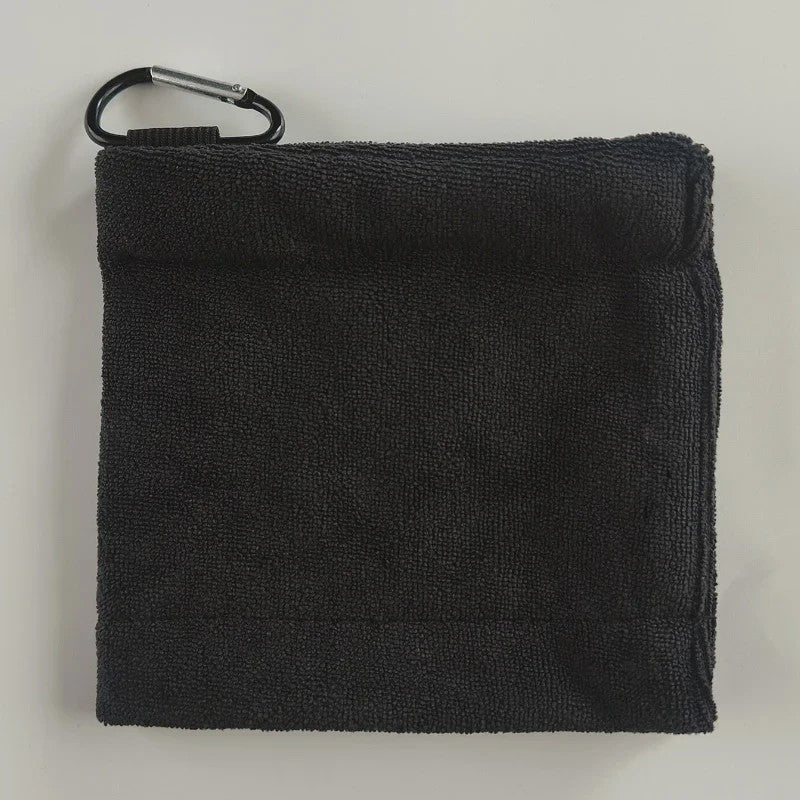 Golf Handdoek 14x14cm met Karabijnhaak - Hoge Waterabsorptie & Zweetbestendig