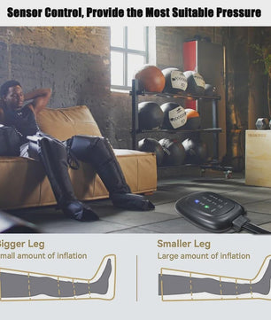 Luxe Luchtcompressie Beenmassager met Shiatsu Kneading - Ontspanning voor Voeten, Enkels & kuiten