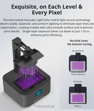 Anycubic Photon Mono 4 AE 3D Resin Printer - 7" 10K Scherm, Hoge Snelheid