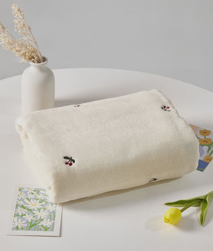 Zachte Baby Deken Fleece - Geboorte Swaddle, Kinderwagen & Ledikant - Antraciet met Sterren