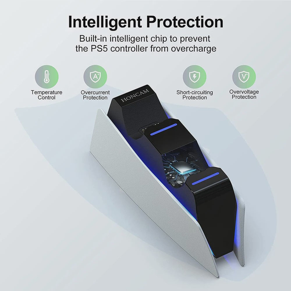 Dubbel Laadstation voor PS5 DualSense Controllers - Snel en Veilig Opladen