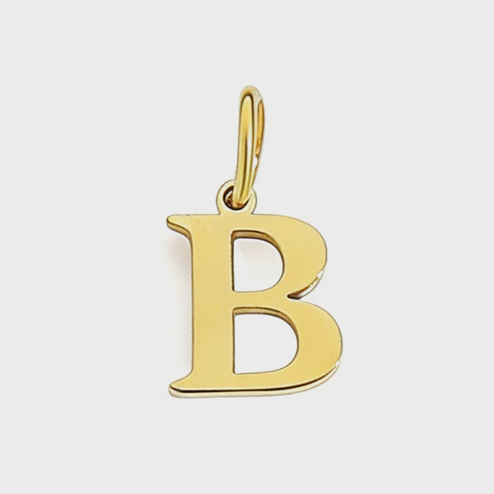 Gouden Initiaal Bedel - Roestvrij Staal - DIY Ketting Bedeltje A-Z