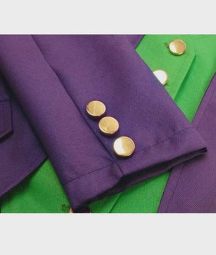 Joker Cosplay Kostuum voor Heren en Kinderen - Complete Tuxedo Set met Jas, Vest en Broek