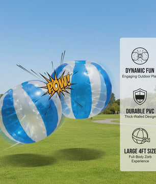 Opblaasbare Bumperbal 1.2m Diameter - Dik PVC | Leuk voor Spelletjes & Feesten