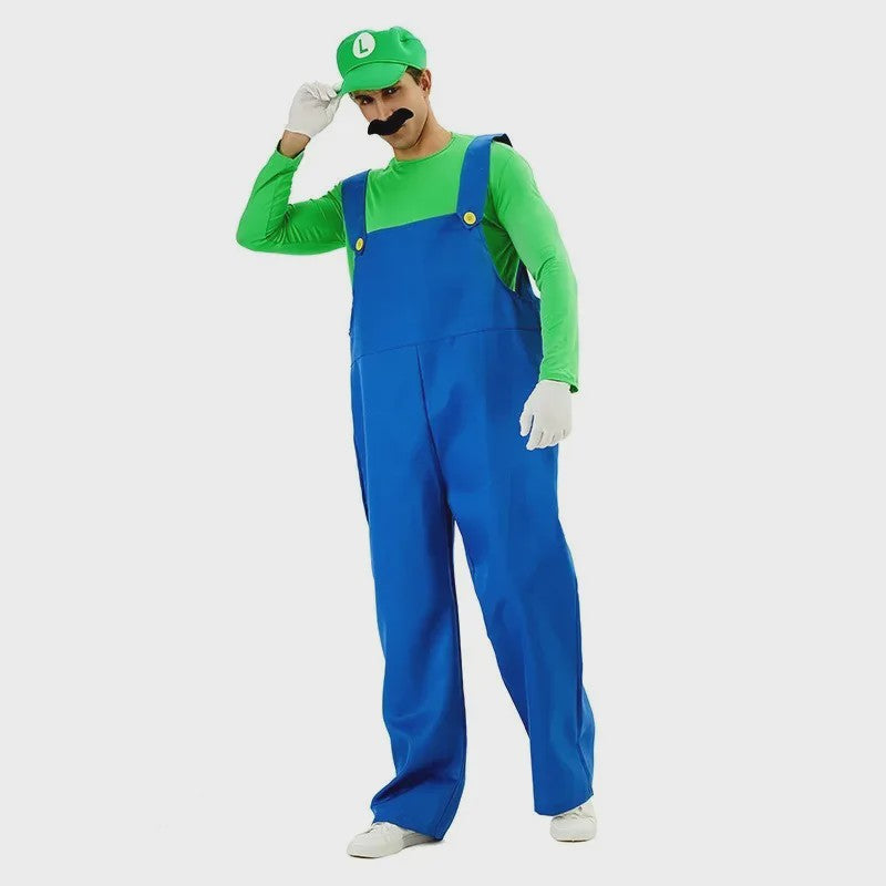 Super Luigi Kostuum Heren & Dames - Compleet Halloween & Carnavalsoutfit