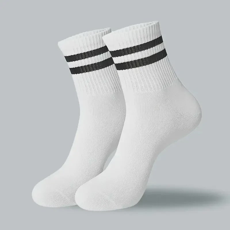 10/20 Paar Gestreept Casual Sokken Heren Dames - Ademend, Geurbestendig & Zweetabsorberend