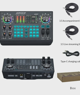 Professionele Mixer Soundcard voor Live Streaming en E-commerce
