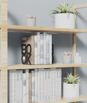 Set van 2 Stijlvolle IJzeren Boekensteunen - Anti-slip - Ideaal voor Thuis, Kantoor en Bibliotheek