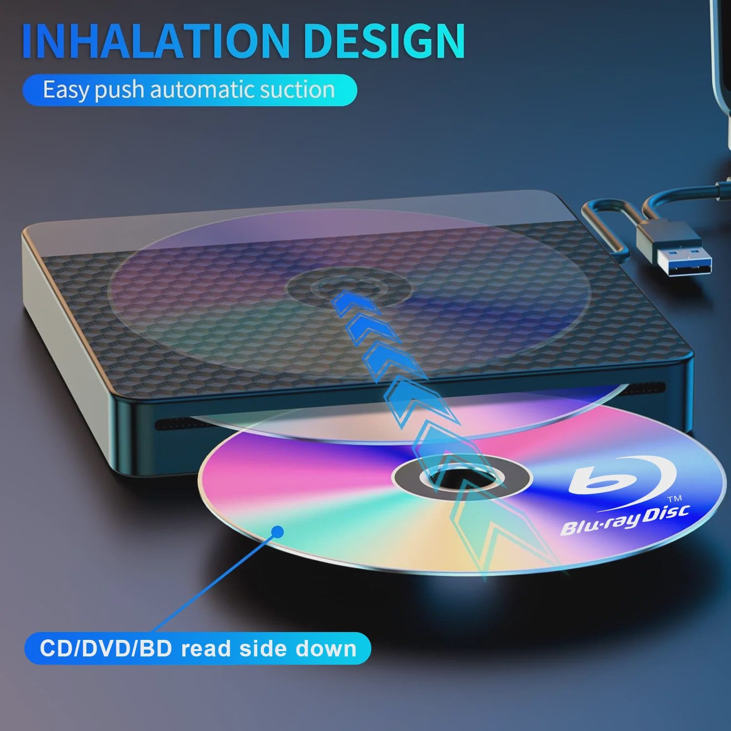 Externe Blu-ray Drive met USB 3.0 & Type-C: Slot-in BD Brander voor Laptops