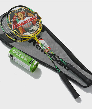 Kawasaki 1 Pair Of Badminton Racket 1U Aluminum Alloy Frame Badminton  Racquet With String For Outdoor Entertainment UP-0182