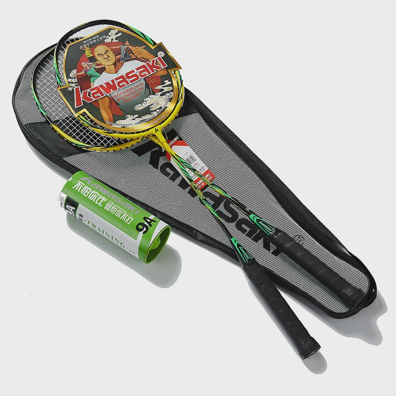 Kawasaki 1 Pair Of Badminton Racket 1U Aluminum Alloy Frame Badminton  Racquet With String For Outdoor Entertainment UP-0182