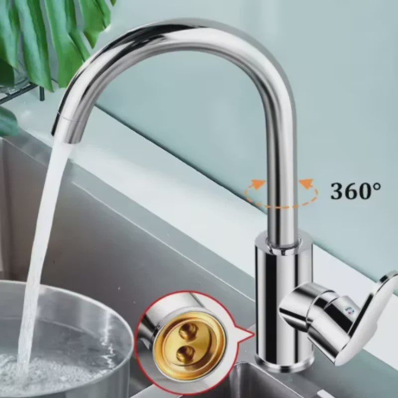 Draaibare Keukenkraan met Hete en Koude Waterfunctie - Zwenkbaar en Praktisch