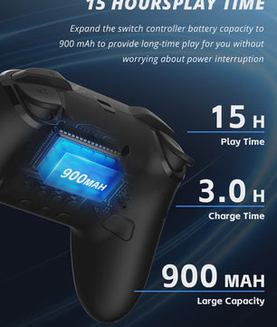 Draadloze Pro Controller met Programmeerbare Functies voor Switch & PC