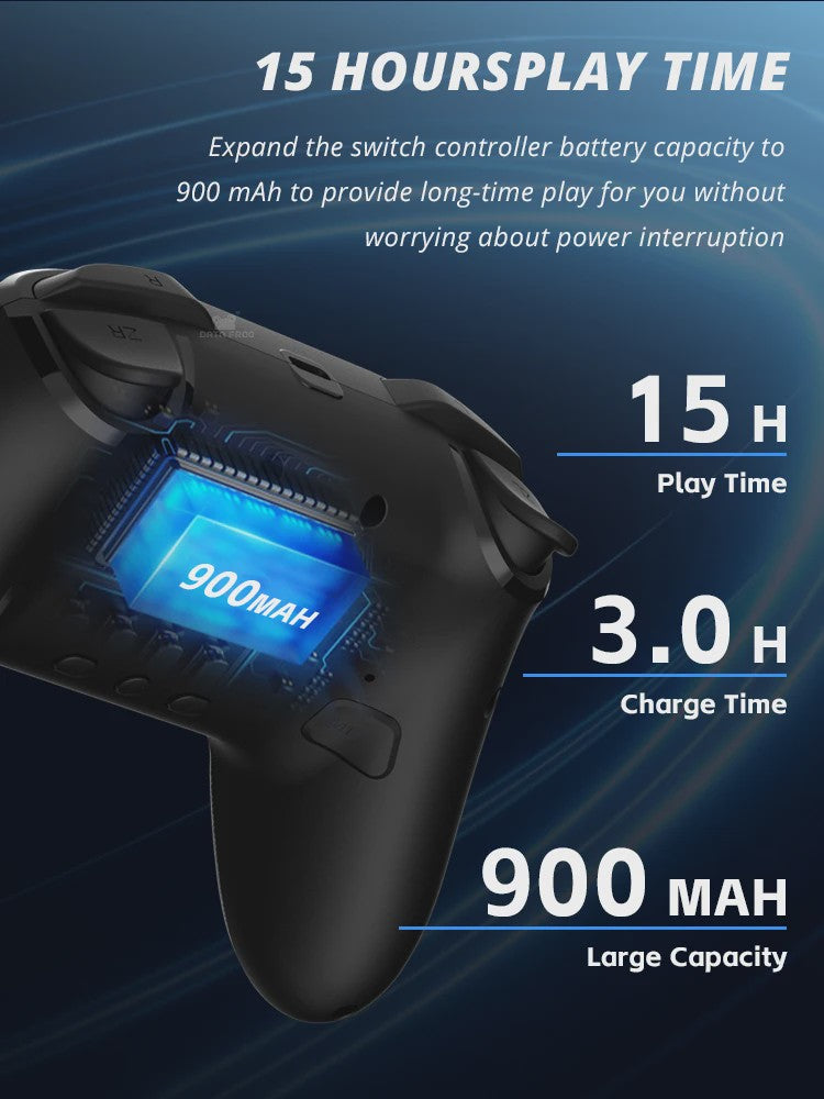 Draadloze Pro Controller met Programmeerbare Functies voor Switch & PC