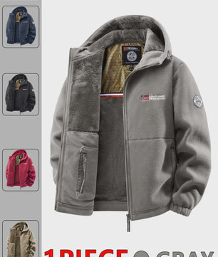 Heren Outdoor Jas met Capuchon - Veelzijdige Winterjas voor Dagelijks Gebruik en Reizen