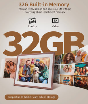 Frameo 10.1" HD WiFi Digitale Fotolijst - Cloud Smart, 32GB Opslag, IPS Touchscreen