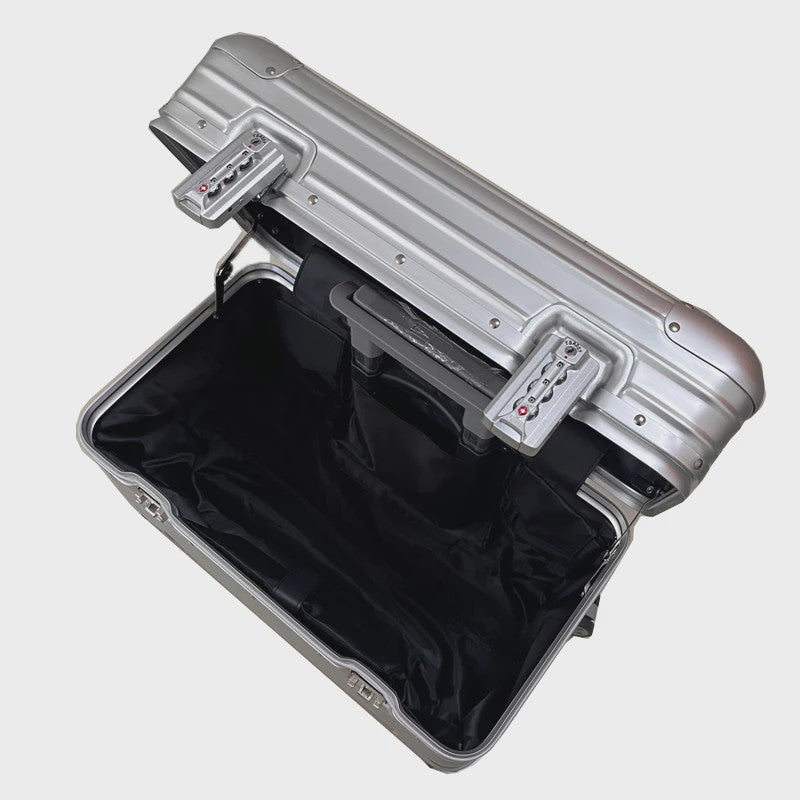 Luxe Aluminium Trolley Koffer 18/20 Inch - Handbagage, Lichtgewicht & Stijlvol