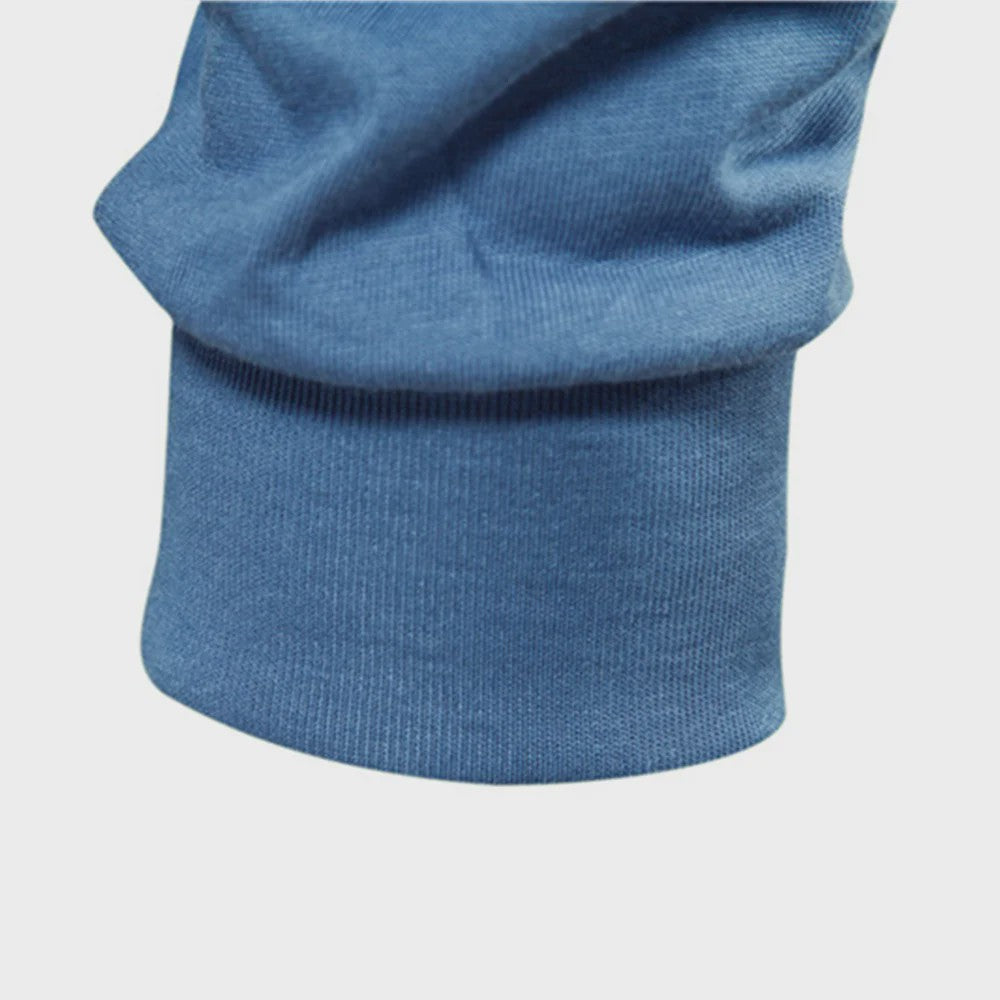 AIOPESON Heren Basic Longsleeve T-shirt - Katoen, Ronde Hals, Effen Kleur