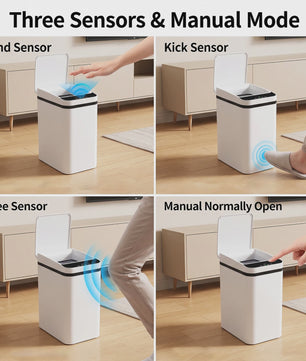 12L Slimme Sensor Prullenbak - Geurvrij & Hygiënisch met Bewegingssensor