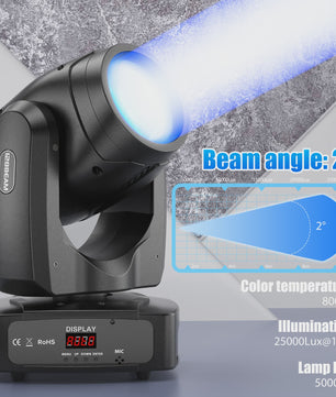 150W LED Moving Head Beam Lichteffect met DMX512 en Prisma's voor DJ, Disco & Feesten