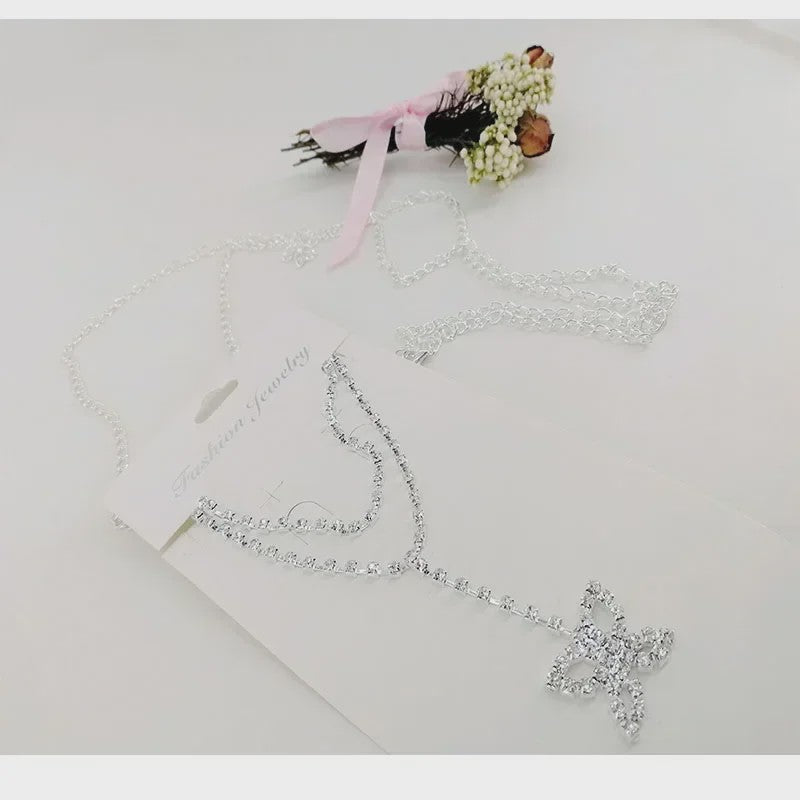 Dames Heupketting Goud/Zilver Metaal met Kristal & Diamant - Stijlvolle Tailleketting