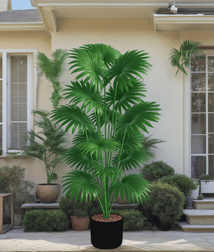 Grote Kunstpalm Boom 110cm - Realistische Tropische Kunstplant voor Binnen & Buiten